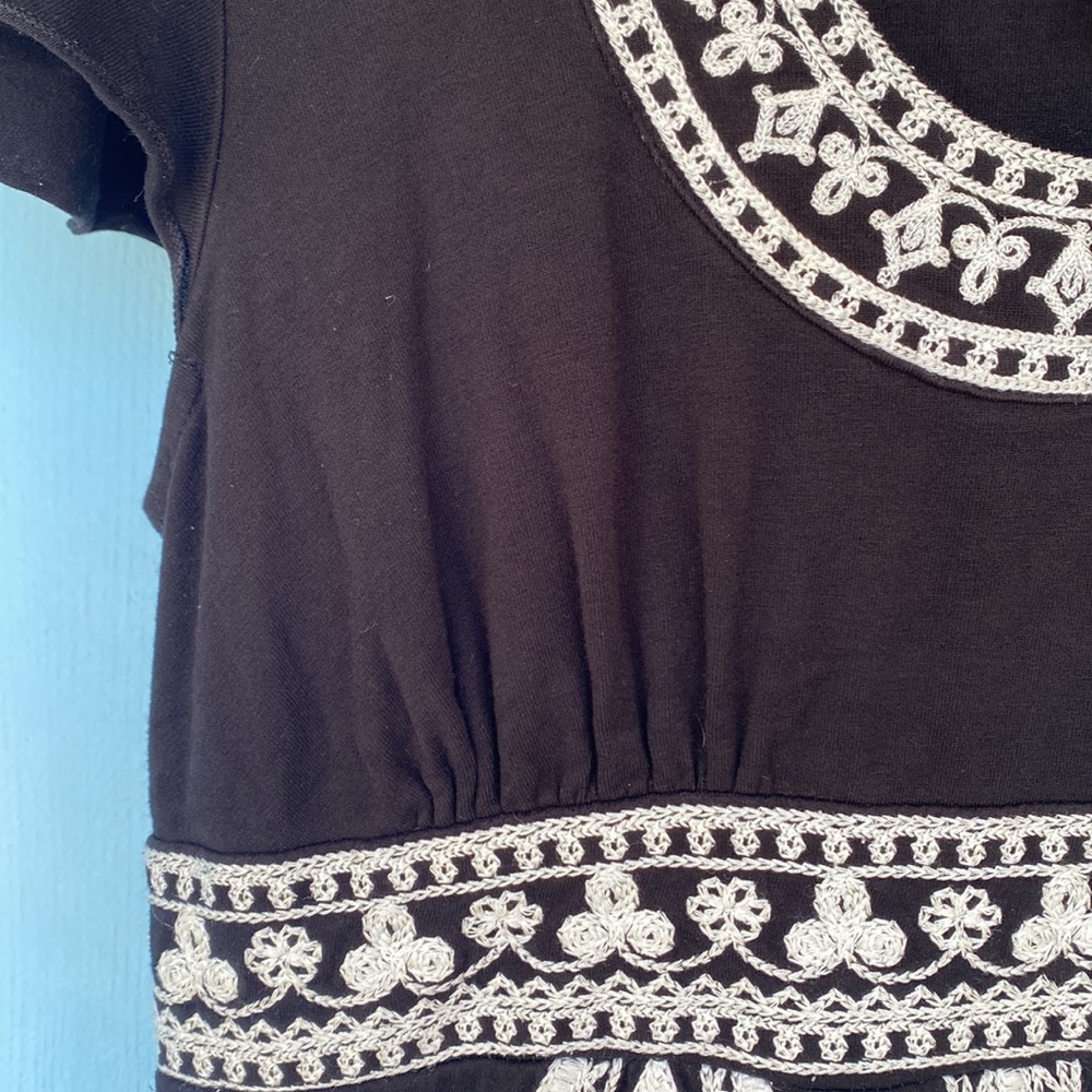 INC Dress Embroidered Black and White size petite small - Picture 9 of 11